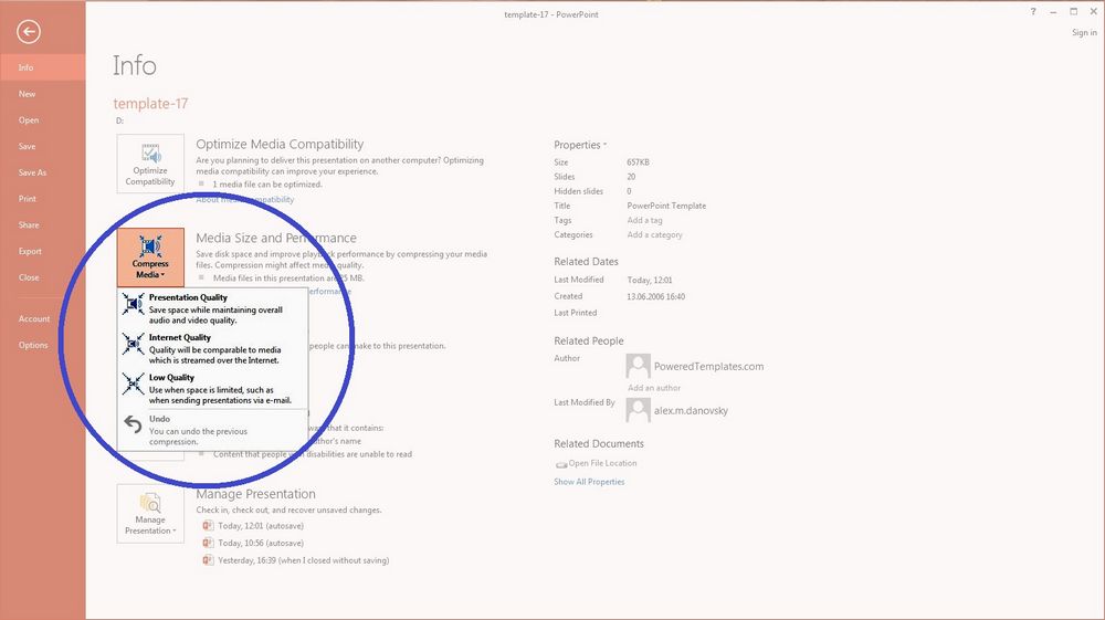 Video Aids for PowerPoint: compress your videos