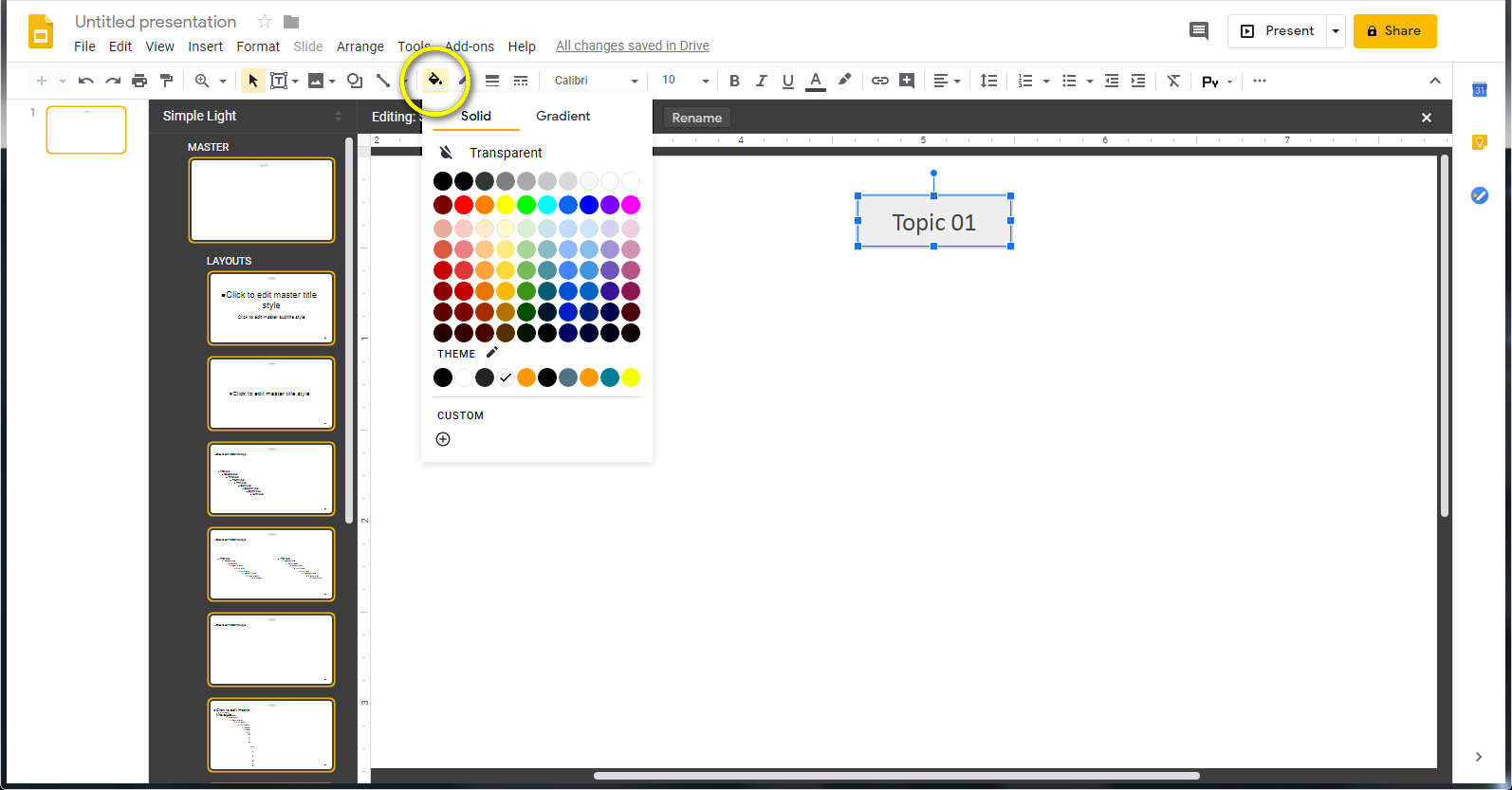 How to Change Theme Colors in Google Slides