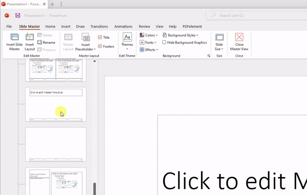 How to Create a Master Slide in MS Powerpoint, Step 3.