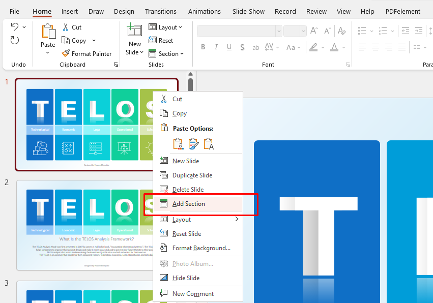 How to Add Sections to PowerPoint Presentation