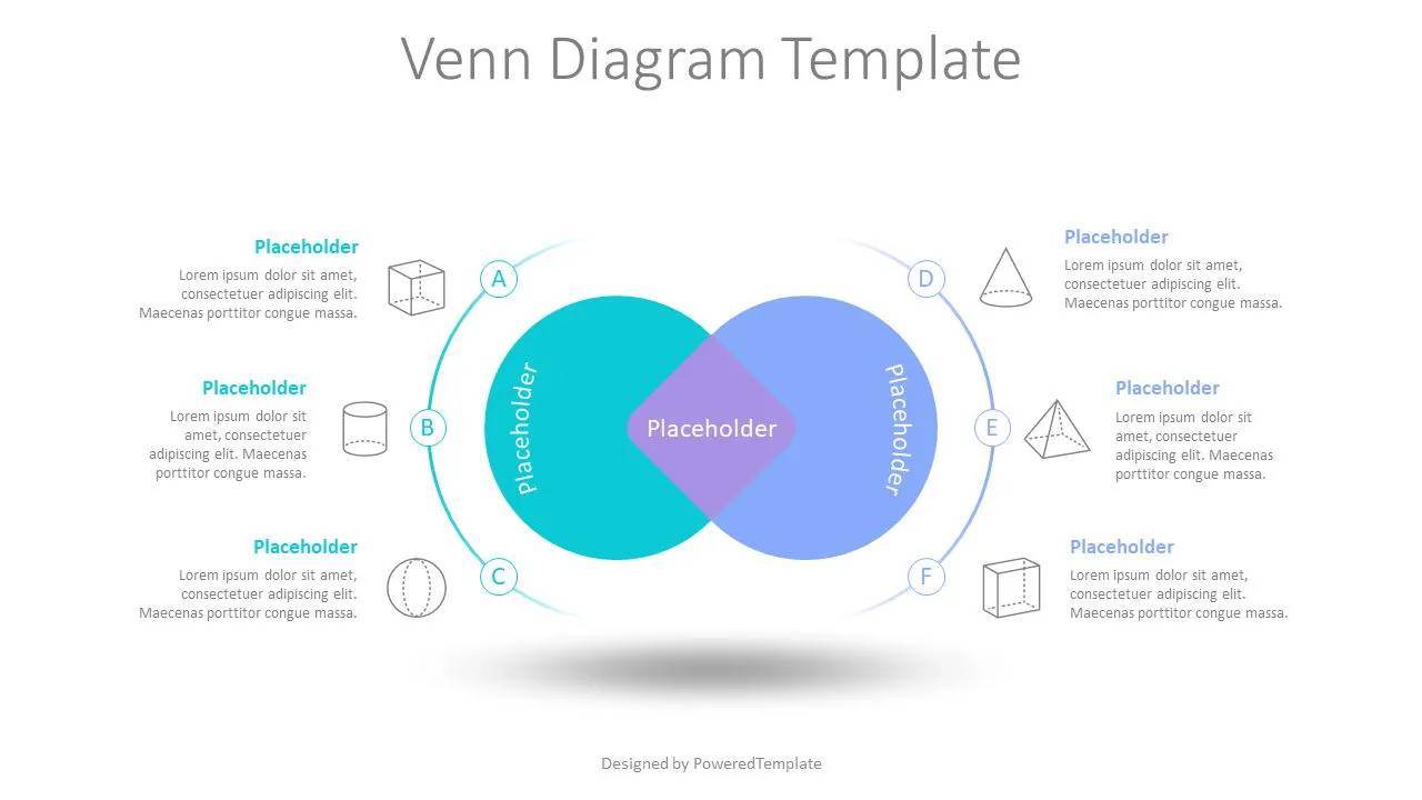 Venn Diagram Template by poweredtemplate.com