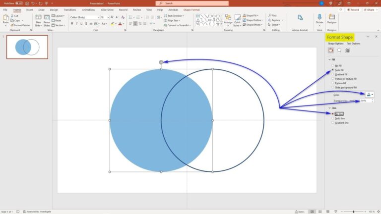 How To Create A Venn Diagram Using PowerPoint - PoweredTemplate Blog