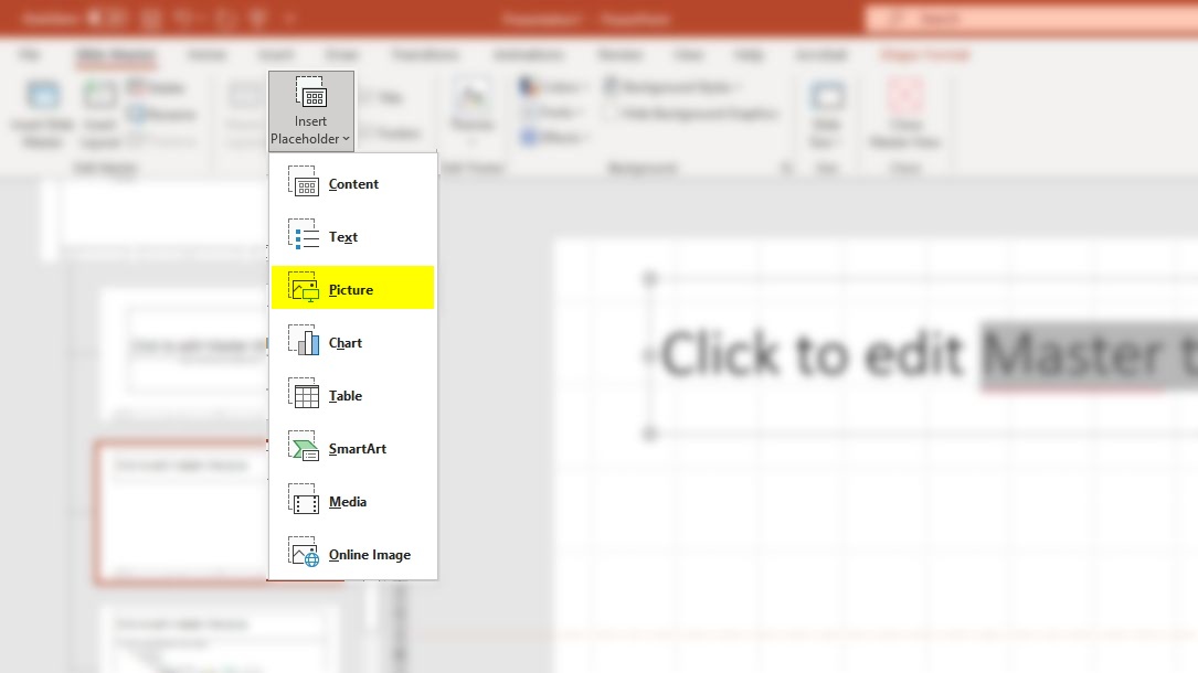 How to Add a Custom Image Placeholder in PowerPoint