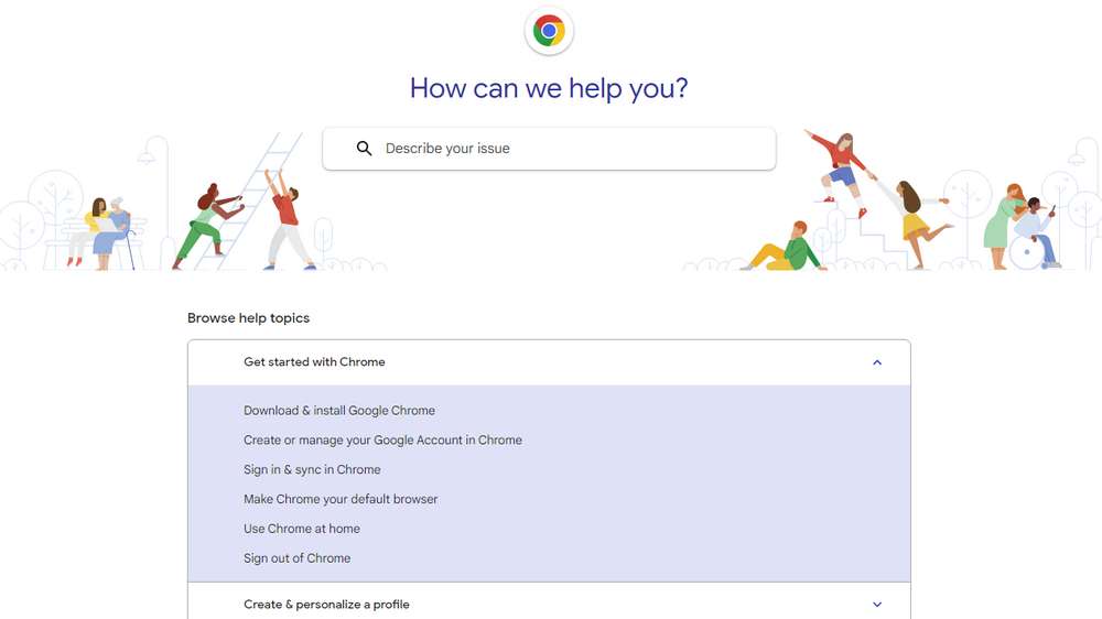 Google Chrome FAQ Page to convert into FAQ Word Template