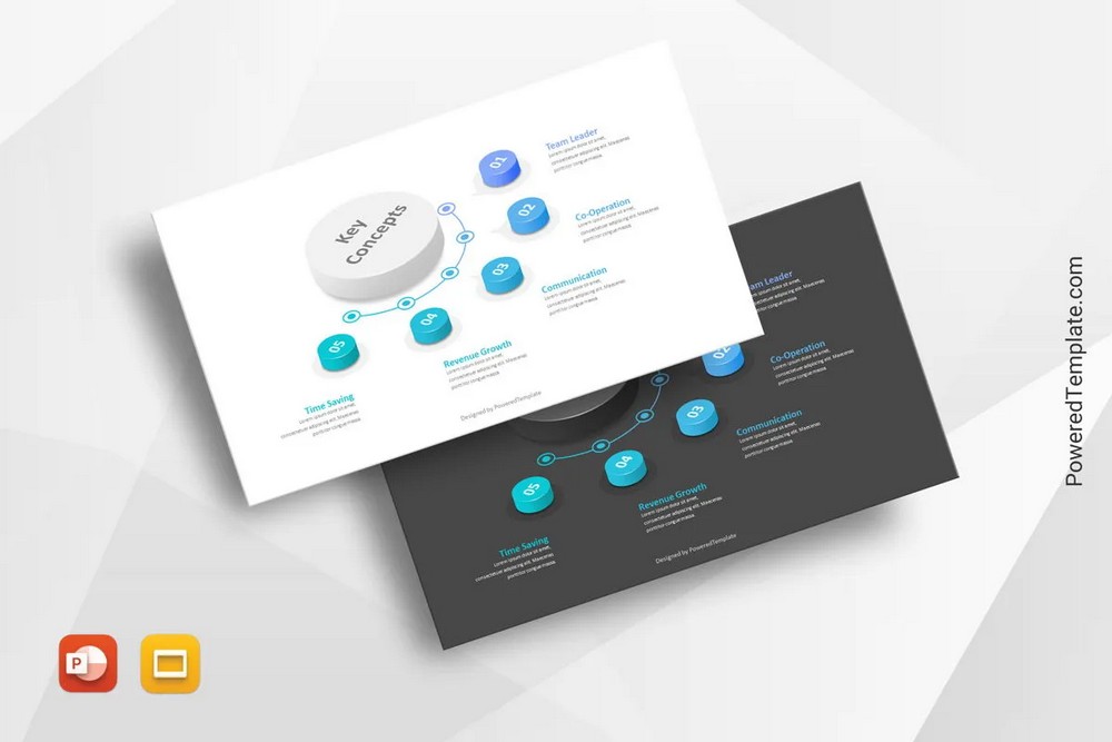 Key Concepts Presentation Slide Design - Free Google Slides theme and PowerPoint template
