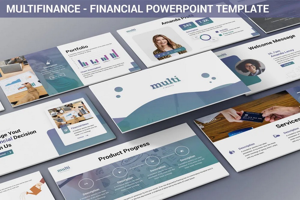 MultiFinance - Financial Powerpoint Template
