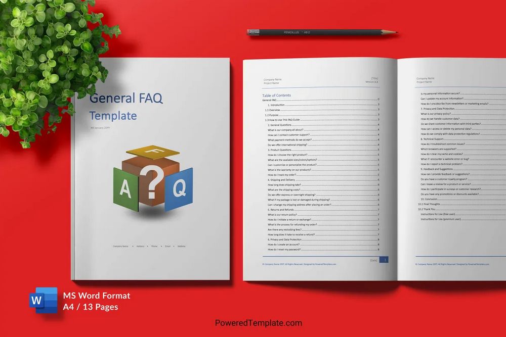 Free MS Word Template General FAQ - Clear and Concise Answers to Common Questions