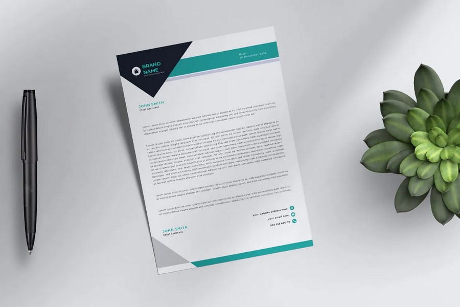 Promote Your Company Profile -- Free Letterhead Templates