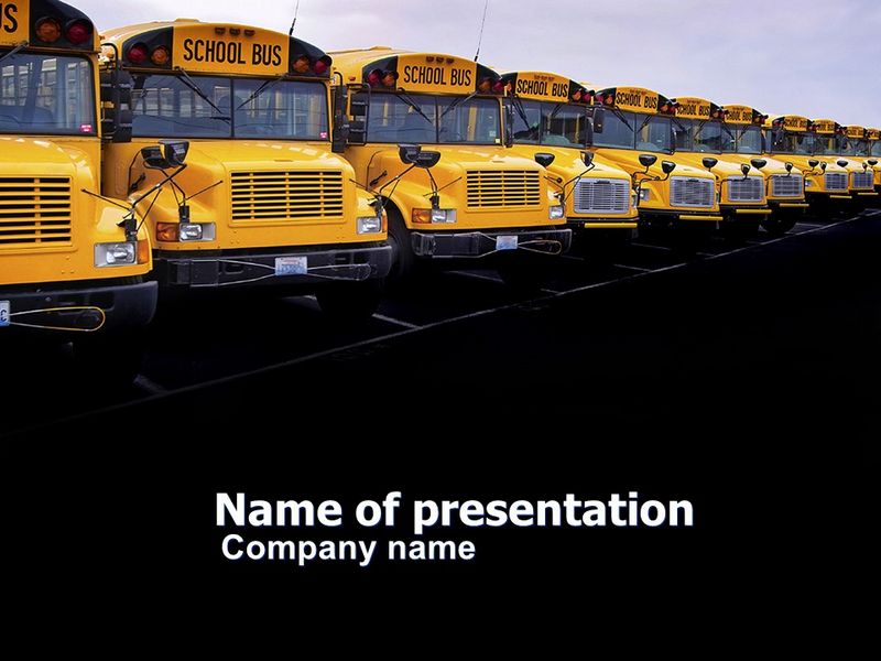 School Bus Line - Free Google Slides theme and PowerPoint template
