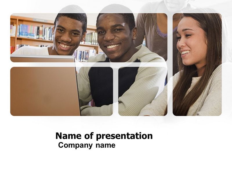 Students At The Computer - Free Google Slides theme and PowerPoint template
