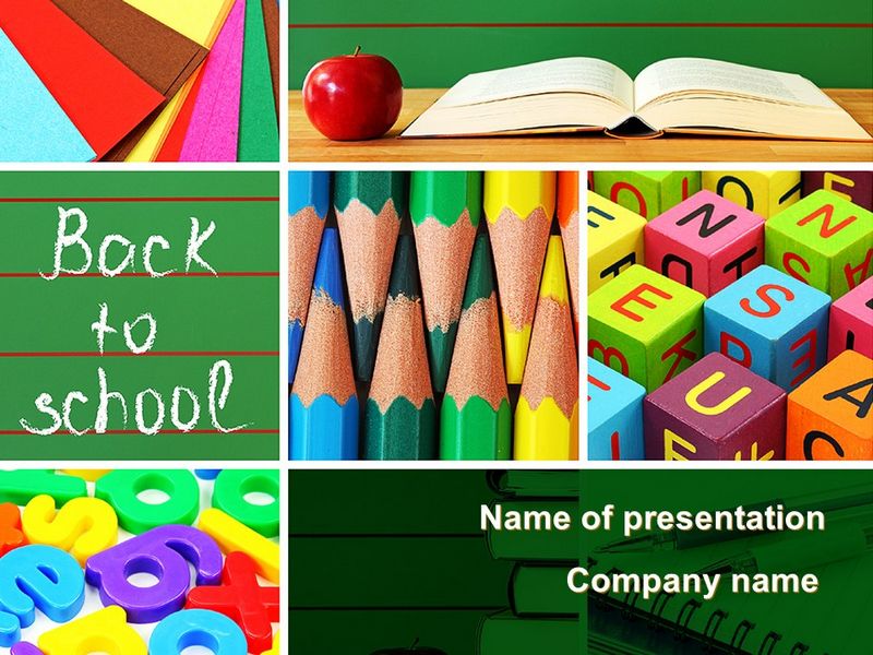 School Stationery For Learning Process - Free Google Slides theme and PowerPoint template
