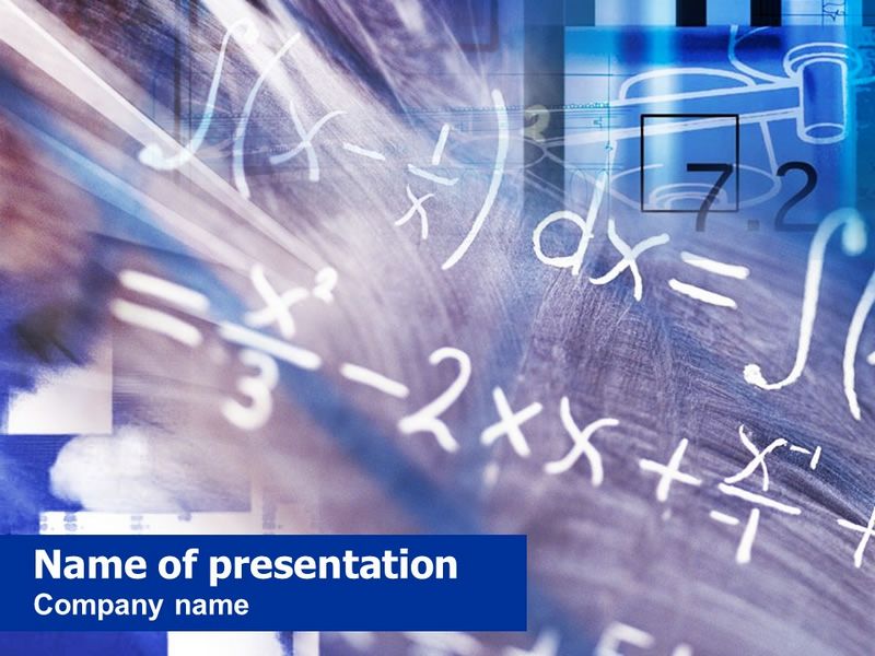 Higher Mathematics PowerPoint Template and Google Slides Theme
