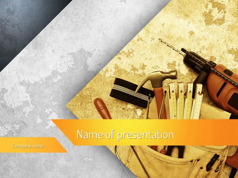 Construction Tools - Free Google Slides theme and PowerPoint template
