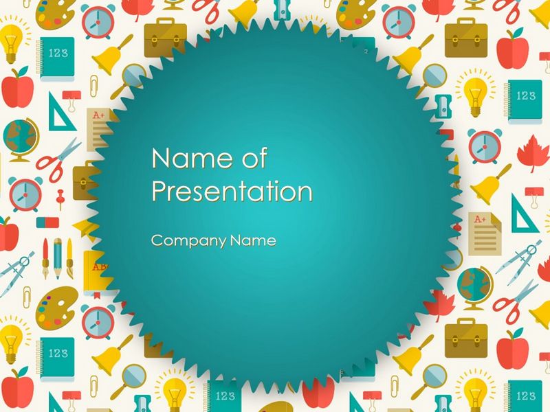 School Time PowerPoint Template and Google Slides Theme
