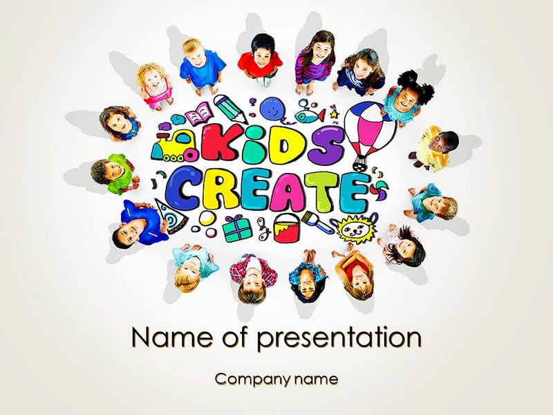 Hello Kindergarten PowerPoint Template and Google Slides Theme
