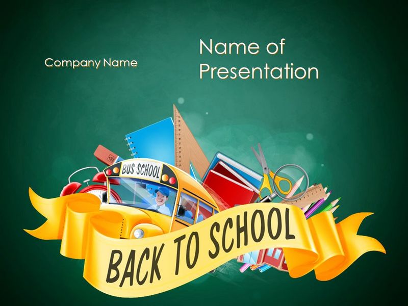 Back to School Theme PowerPoint Template and Google Slides Theme
