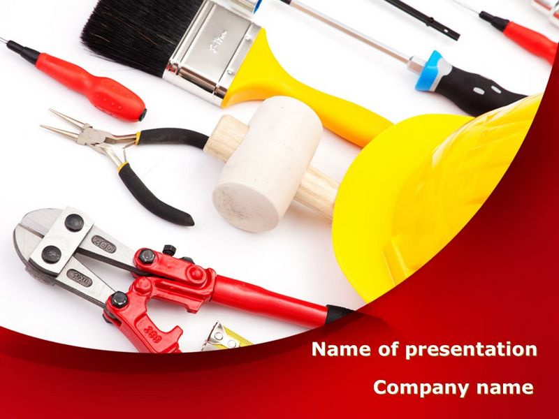 Instruments For Construction - Free Google Slides theme and PowerPoint template
