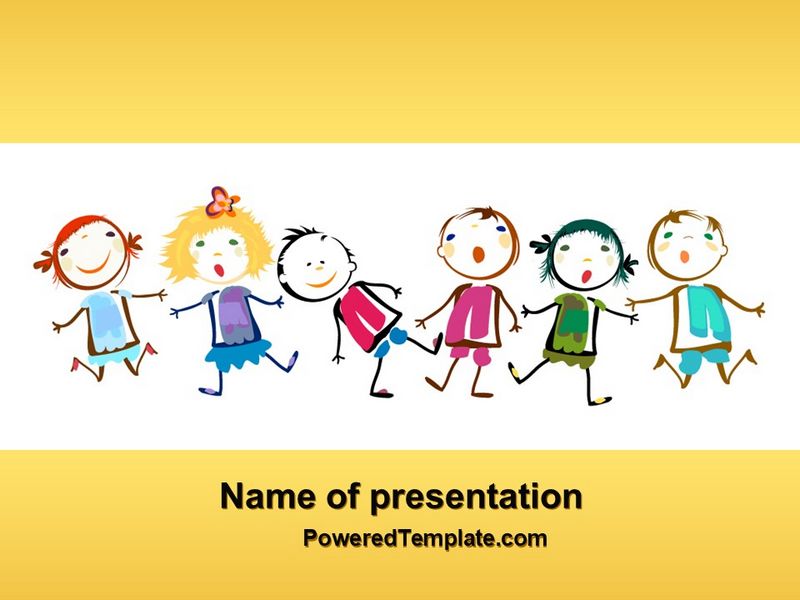 Funny Kids PowerPoint Template and Google Slides Theme
