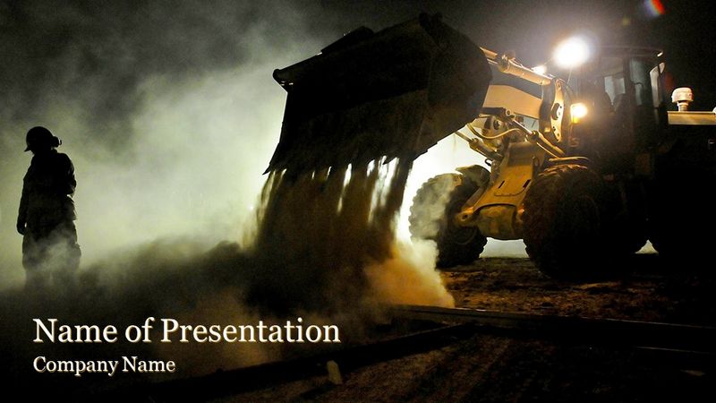 Construction Workers at Night - Free Google Slides theme and PowerPoint template
