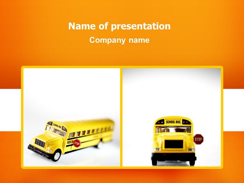 School Bus Model - Free Google Slides theme and PowerPoint template
