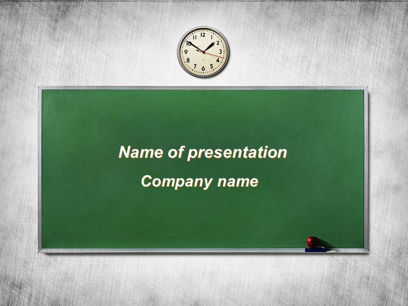 Blackboard In A Classroom - Free Google Slides theme and PowerPoint template
