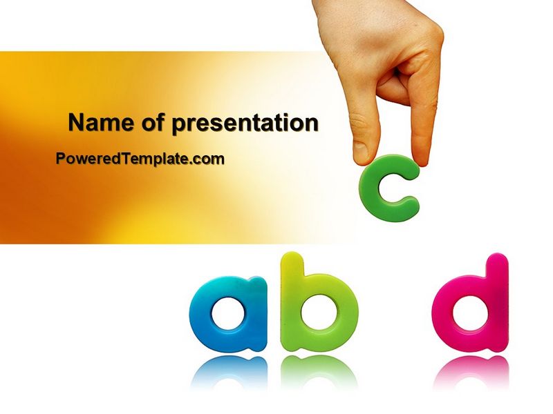Childish Letters - Free Google Slides theme and PowerPoint template

