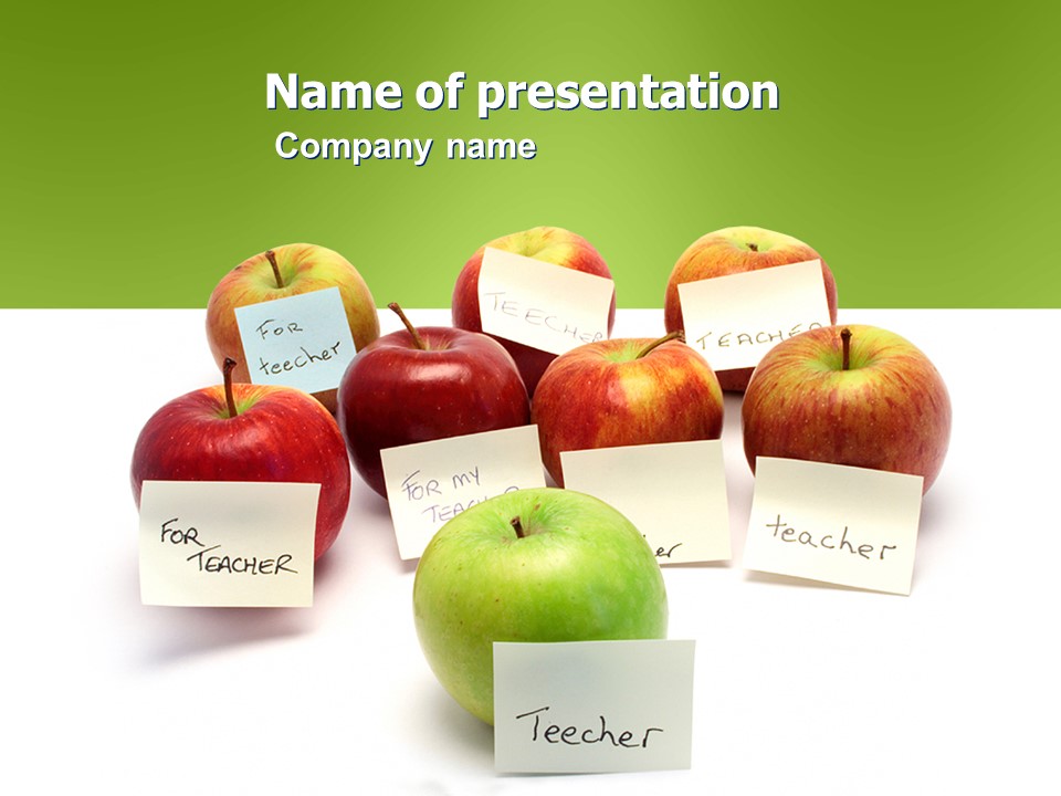 Apple for Teacher - Free Google Slides theme and PowerPoint template
