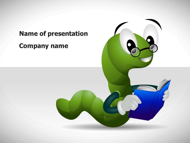 Smart Worm PowerPoint Template and Google Slides Theme

