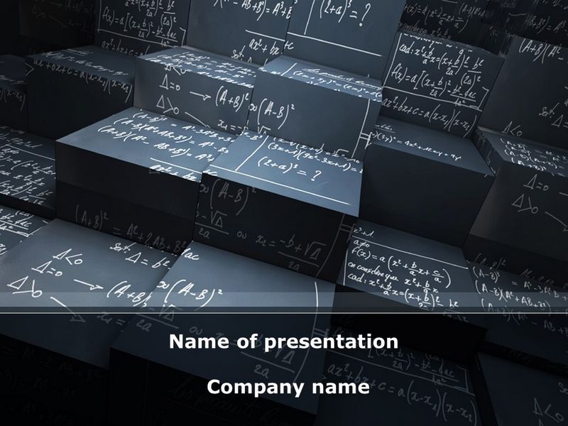Complex Calculations PowerPoint Template and Google Slides Theme
