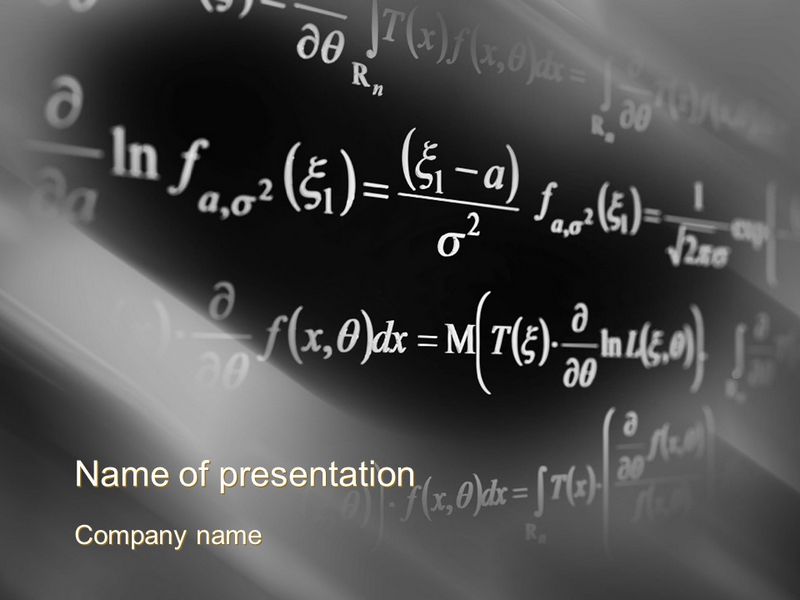 Equations PowerPoint Template and Google Slides Theme
