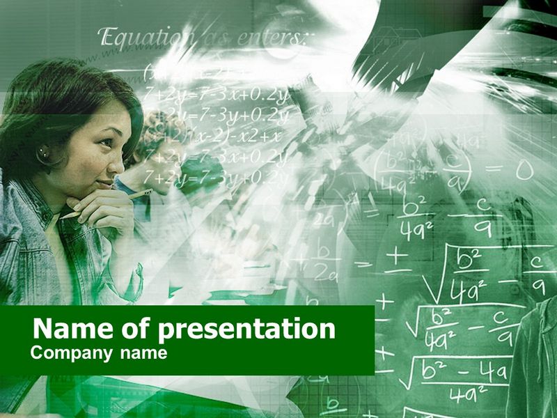 Mathematical Formulas - Free Google Slides theme and PowerPoint template
