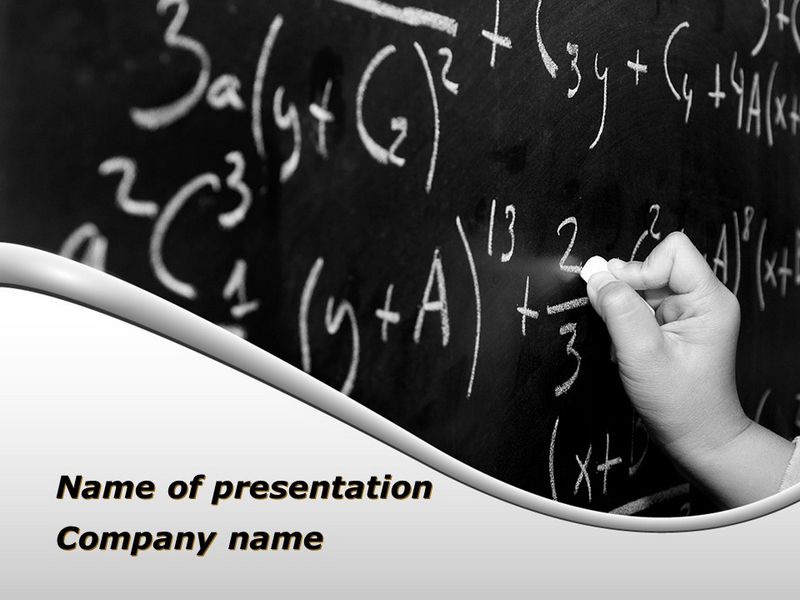 Mathematics Formulas PowerPoint Template and Google Slides Theme
