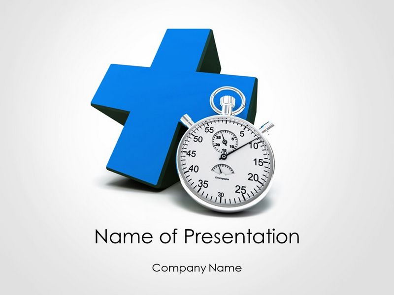 Blue Cross and Chronometer - Free Google Slides theme and PowerPoint template
