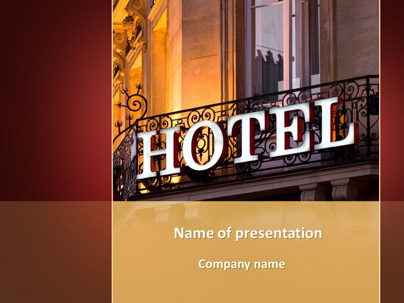 Hotel Signboard - Free Google Slides theme and PowerPoint template
