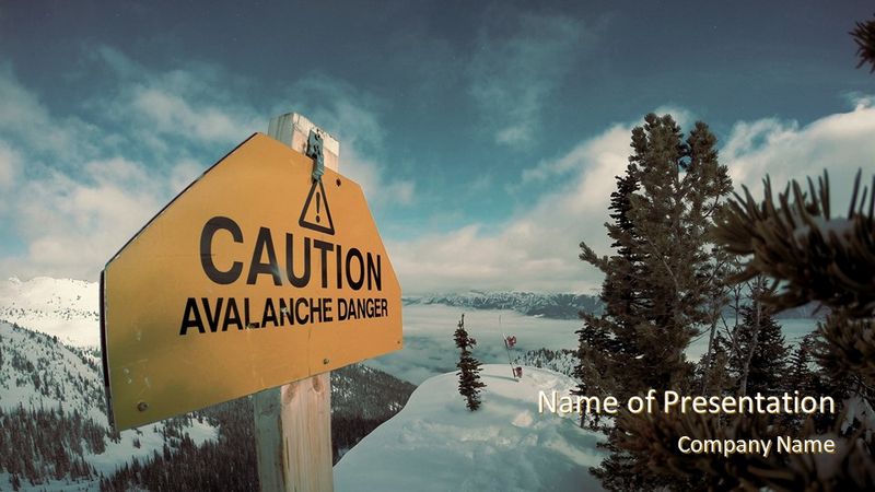 Warning Sign of Avalanche Danger - Free Google Slides theme and PowerPoint template
