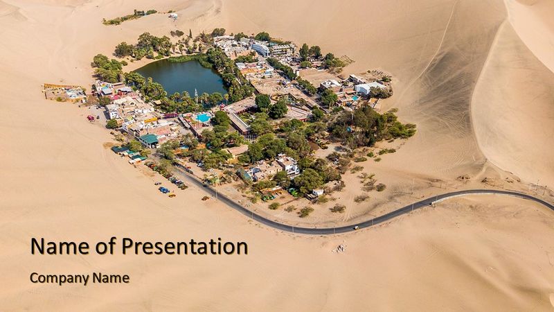 Oasis in Dessert - Free Google Slides theme and PowerPoint template
