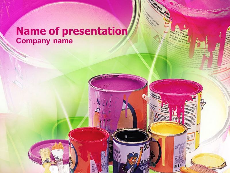 Paint In Cans - Free Google Slides theme and PowerPoint template
