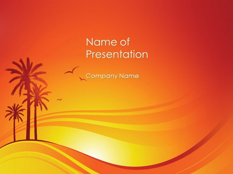 Palms on Sunset - Free Google Slides theme and PowerPoint template
