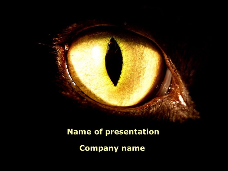 Black Cat PowerPoint Template and Google Slides Theme

