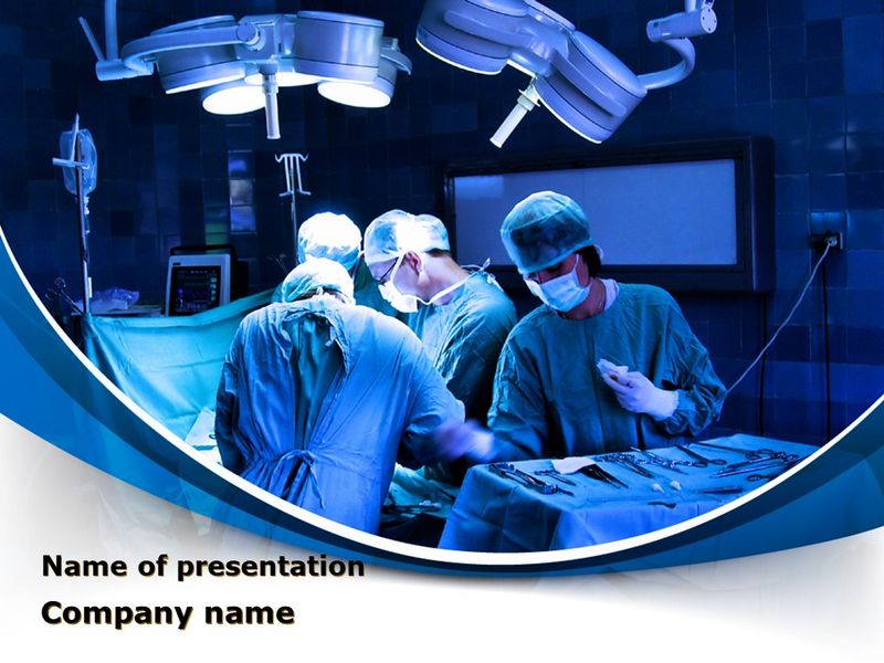 Surgical Operation In A Blue Palette - Free Google Slides theme and PowerPoint template
