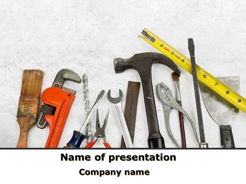 Repairing Tools PowerPoint Template and Google Slides Theme
