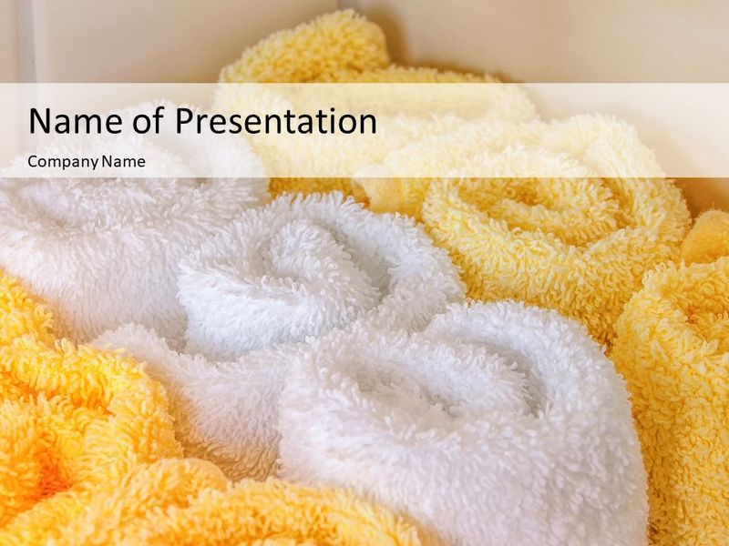 White and Yellow Wool Fluffy Towels - Free Google Slides theme and PowerPoint template
