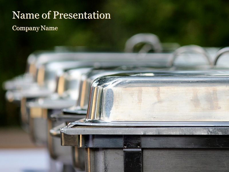 Chafing Dish in Line - Google Slides theme and PowerPoint template
