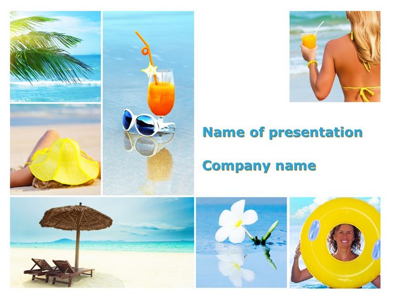 Beach Resort Collage - Free Google Slides theme and PowerPoint template
