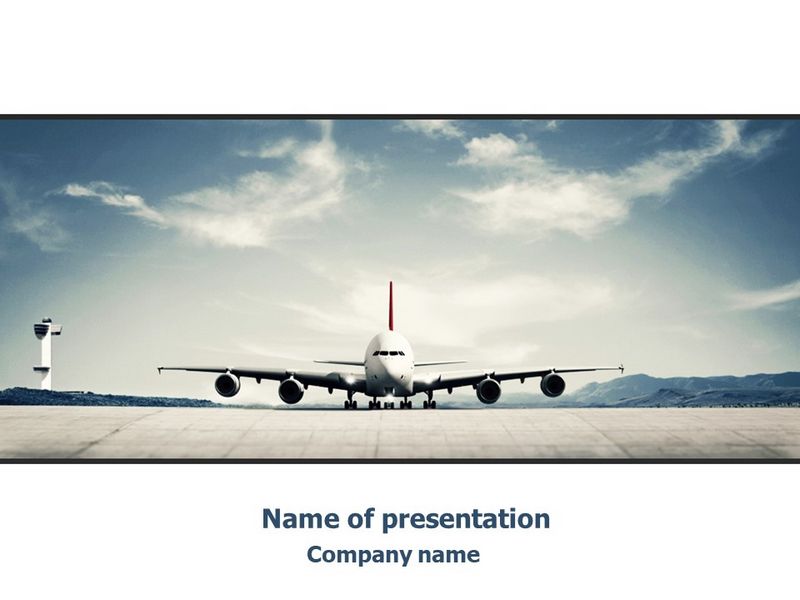 Air Liner PowerPoint Template and Google Slides Theme

