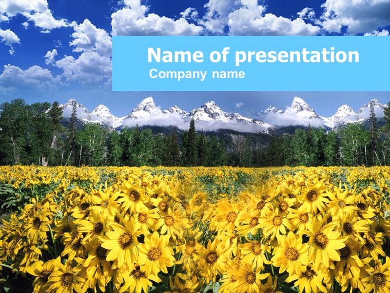 Alpine Flowering Meadows - Free Google Slides theme and PowerPoint template
