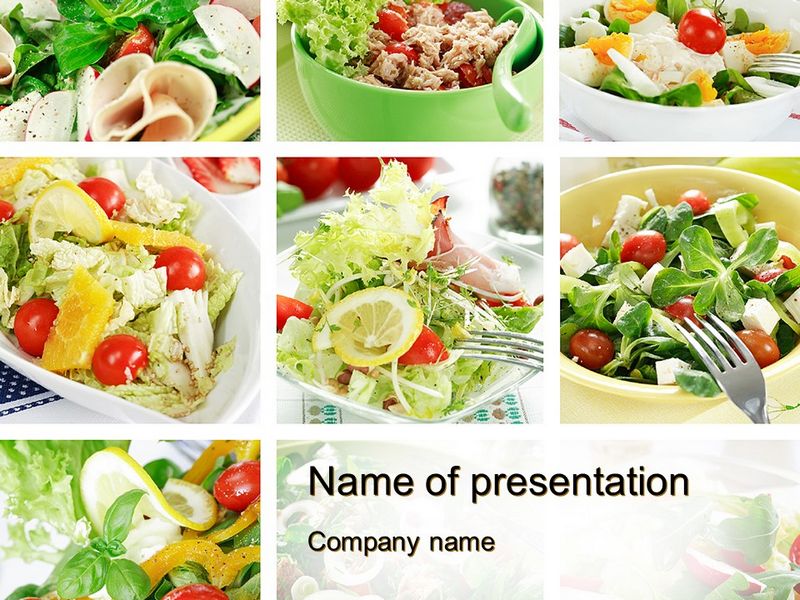 Salad Recipes - Free Google Slides theme and PowerPoint template
