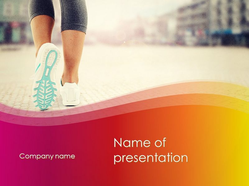 Legs Of Jogging Woman - Free Google Slides theme and PowerPoint template
