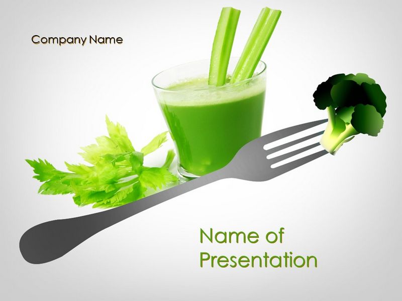 Green Nutrition Drink - Free Google Slides theme and PowerPoint template
