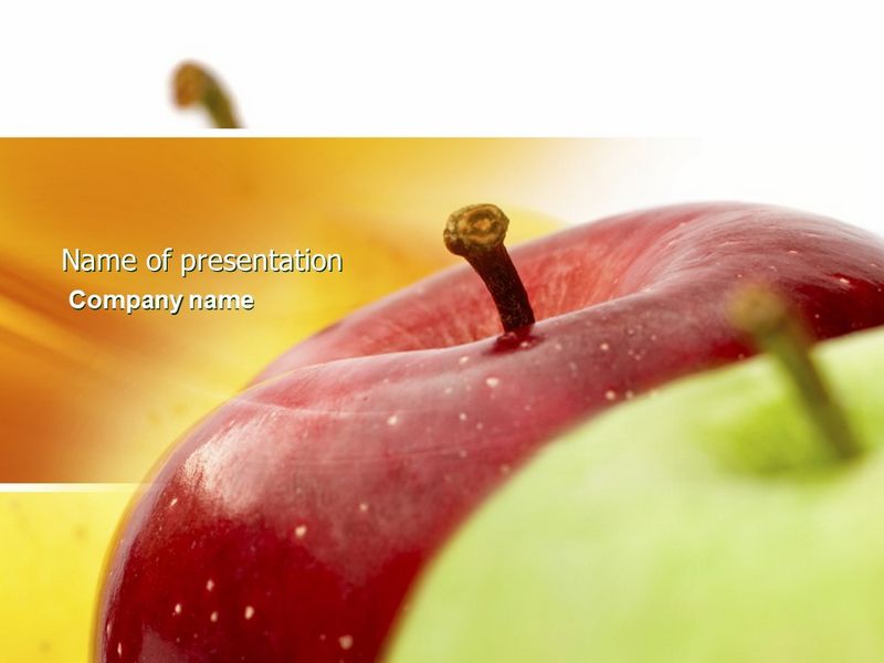 Red And Green Apples - Free Google Slides theme and PowerPoint template
